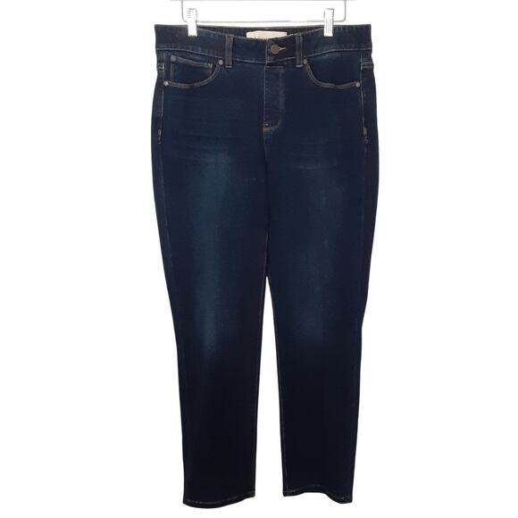 Soft Surroundings The Ultimate Denim Relaxed Straight Pull On Jeans Womens MP - Picture 1 of 11